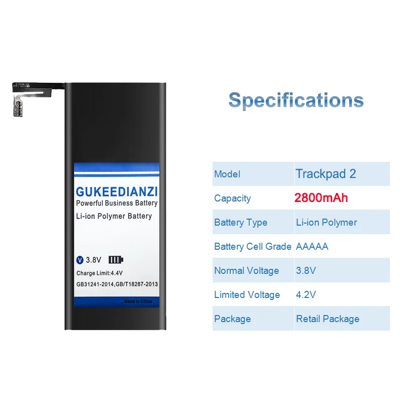 Trackpad 2 Trackpad Battery For Apple Magic Trackpad 2 A1542 020-8446 Touchpad 2800mAh High Capacity