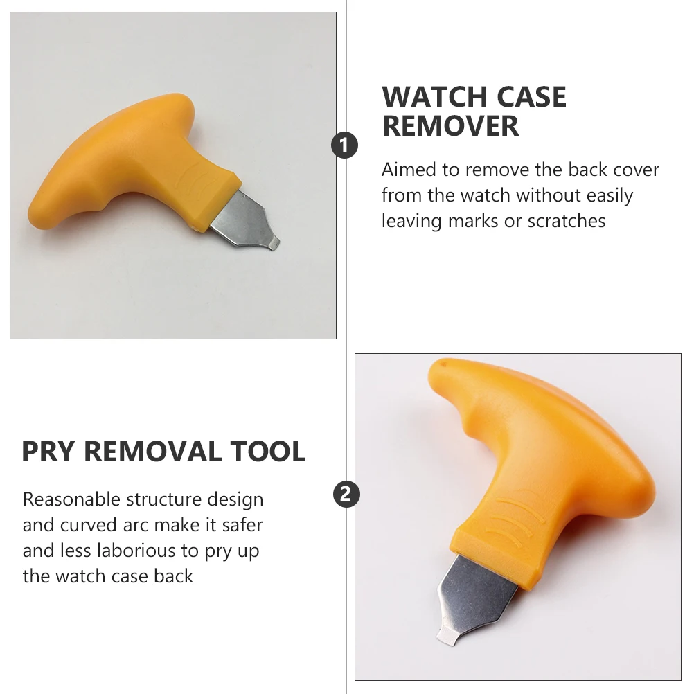

Steel Abs Watch Back Cover Opener Pry Removal Tool for Watch Case Professional Anti-Skid Handle Watch Repair Tool