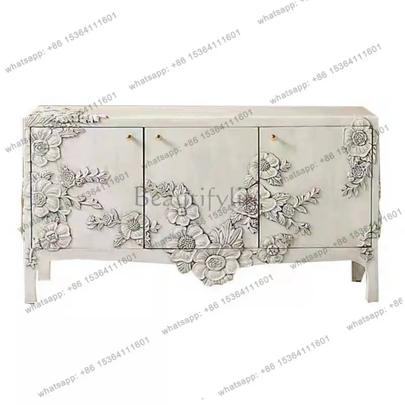 

French American side cabinet light luxury entrance hall entrance cabinet