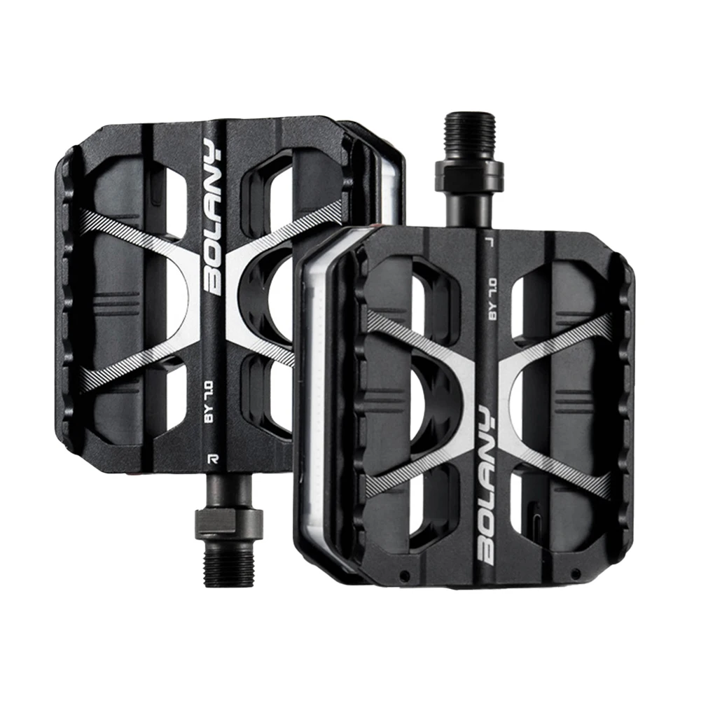 

Foot Pedals Flat Pedals 1 Pair Accessories Adjustable Aluminium Alloy Anti-skid Ball Bearing Basket Night Cycling