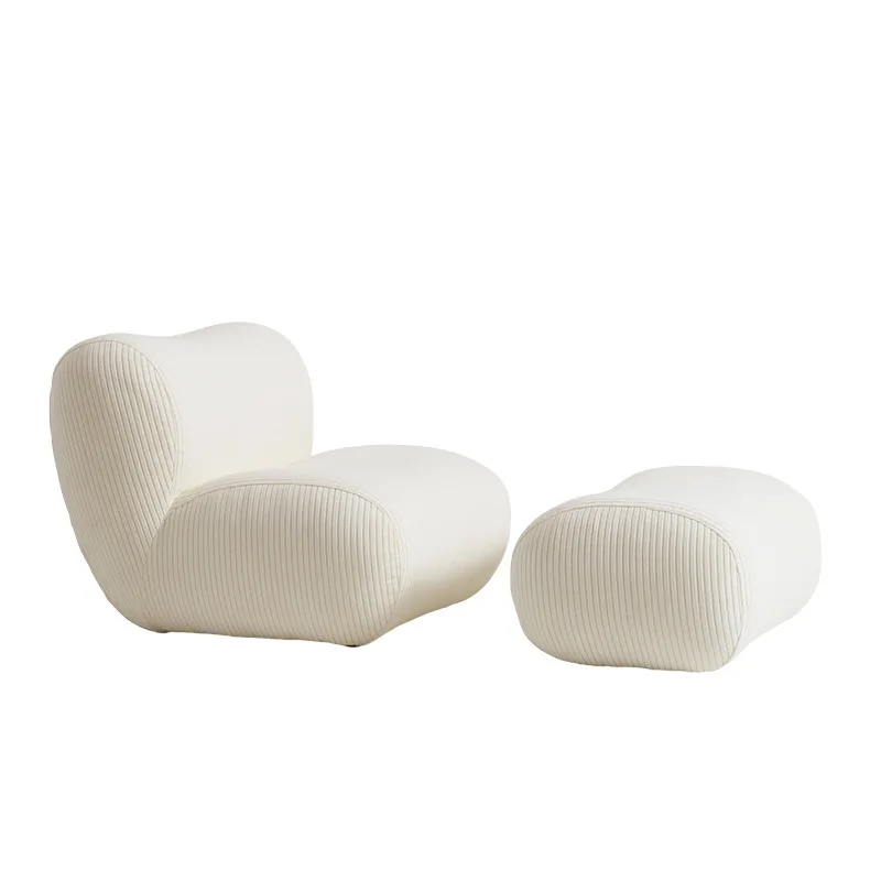 

Italian minimalist cube single sofa chair surprised by the quiet wind creative lamb wool designer living room lazy sofa