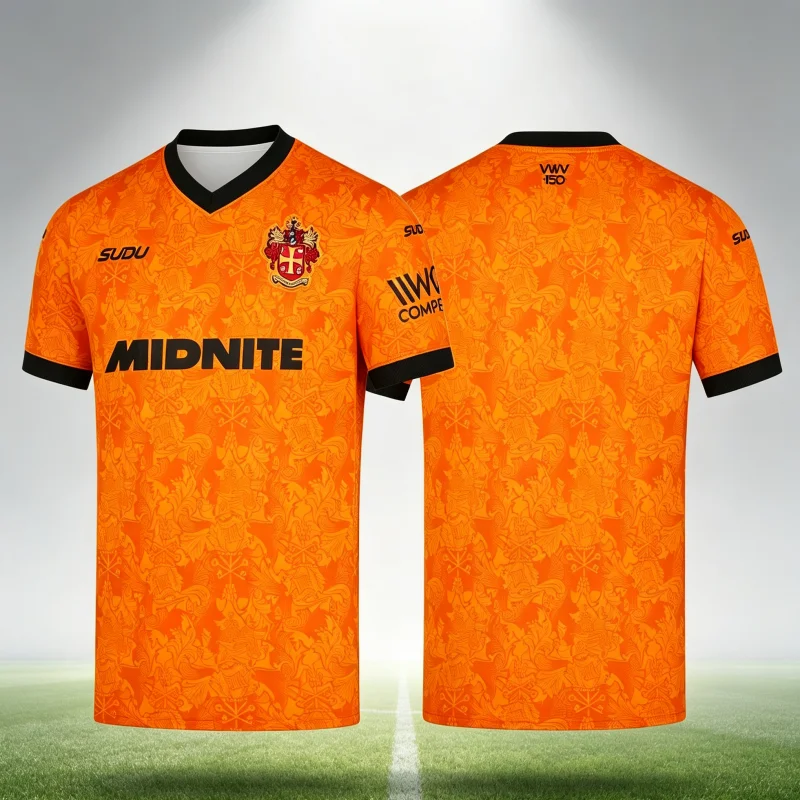 Wolf 26-27 150th Anniversary Football Shirt Adult Sports Casual T-shirt Summer Breathable Quick Drying Soft and Comfortable