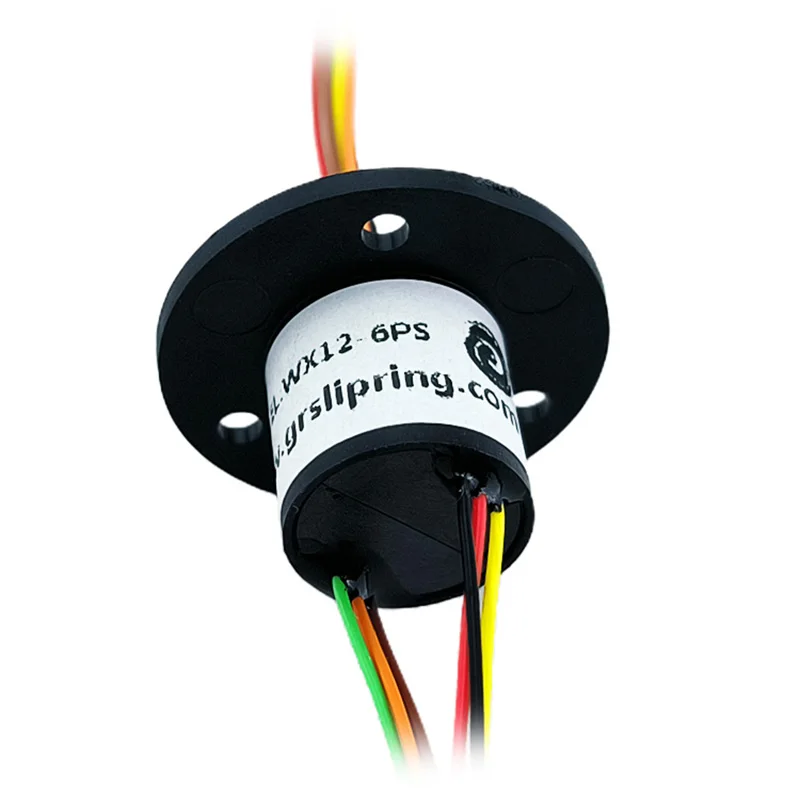WX12-6 small cap type slip ring  OD 22mm 6-way circuit 2A current electric rotary slip ring Induction cooker miniature slip ring