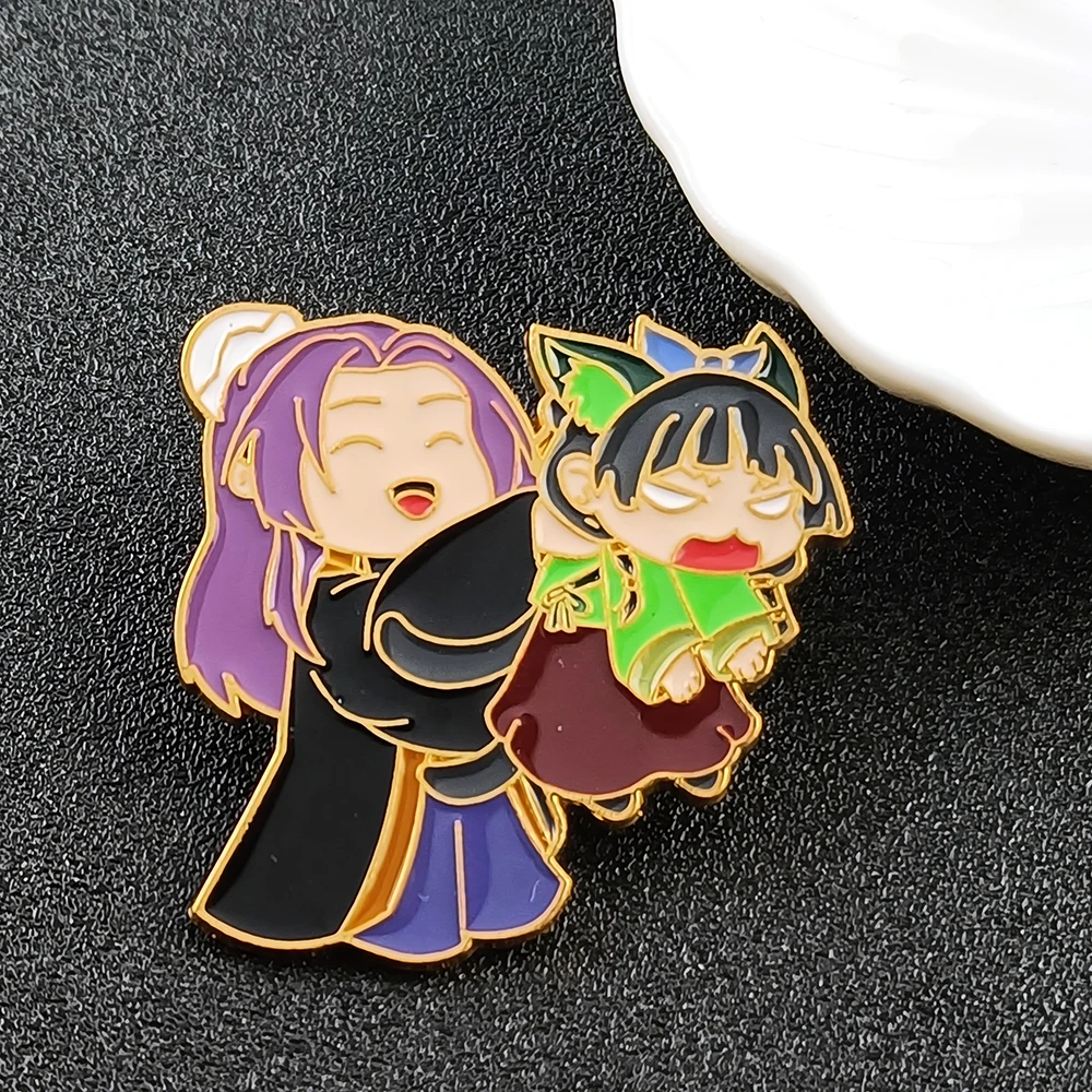 Cute Cartoon Anime The Apothecary Diaries Cat Jinshi Enamel Pin Interesting Interactive Metal Brooch Accessories Fan Gifts