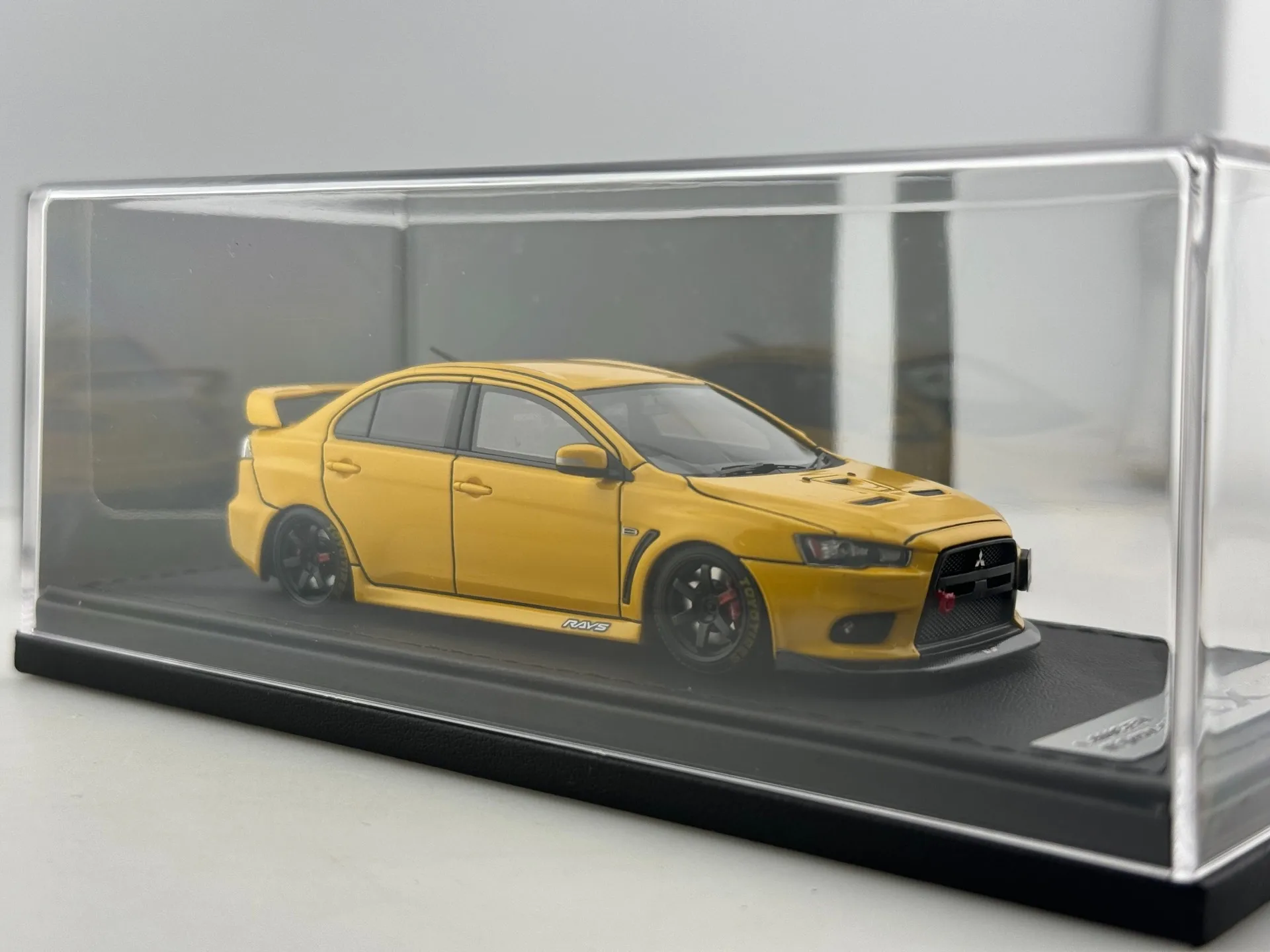Moulé sous pression IG 1/43 échelle Mitsubishi Lancer Evolution X (CZ4A) modèle de voiture en alliage jouet à collectionner cadeau Souvenir affichage ornement