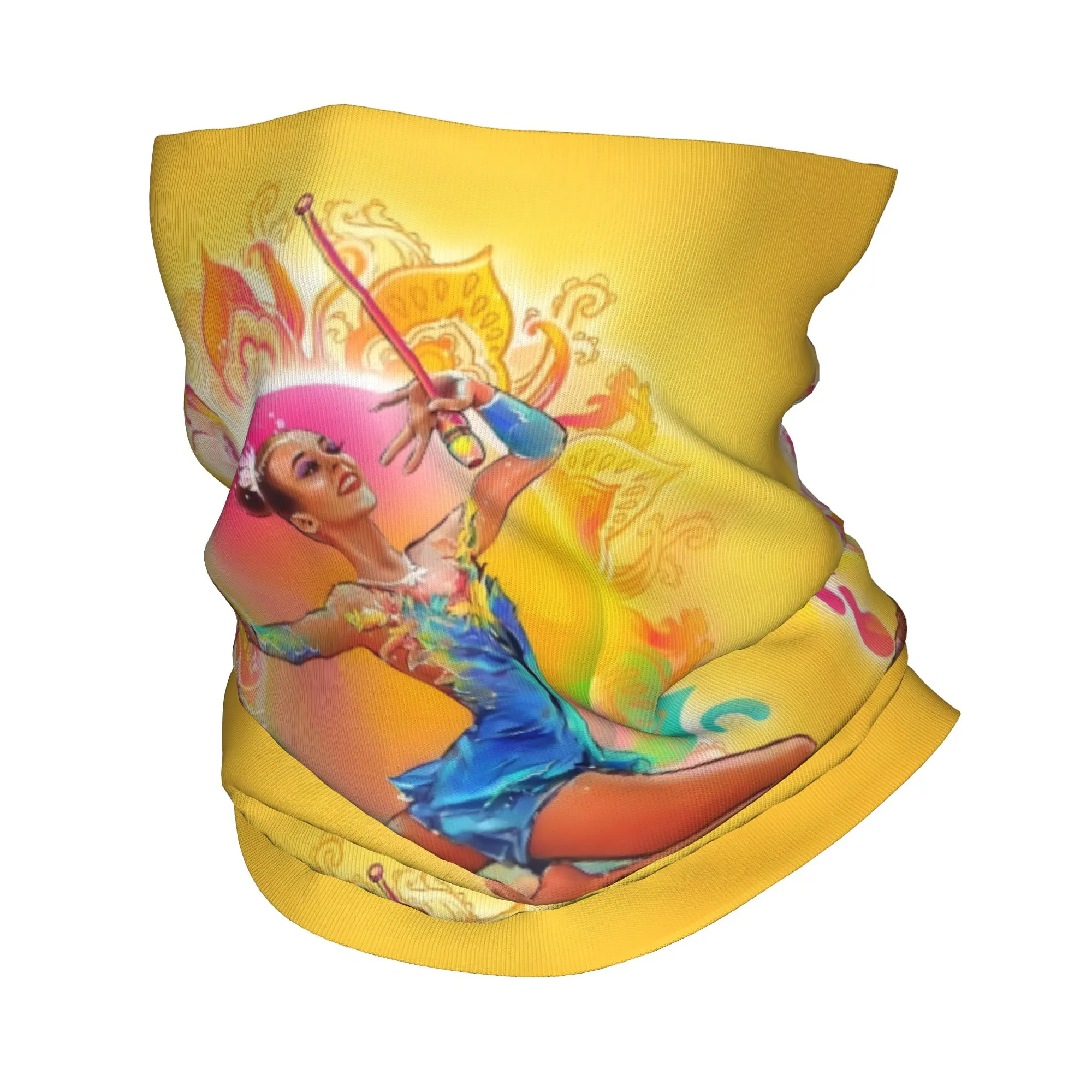 Bandana de baile para gimnasia rítmica personalizada, calentador de cuello para mujeres y hombres, bufanda de esquí para senderismo de invierno, polaina, cubierta para la cara