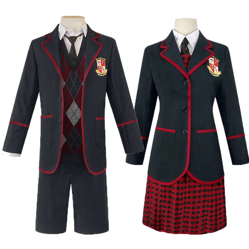 

Anime The Umbrella Academy Cosplay Costume School JK Uniform Full Set Halloween Party Outfits Christmas Carnival Suit Role Play