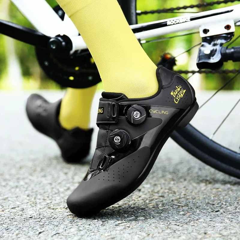 Flat Cycling Shoes for Men and Women, Road Bike Shoes, Speed Sneakers, Racing Footwear, Mountain Bike, Bicycle Spd Footwear