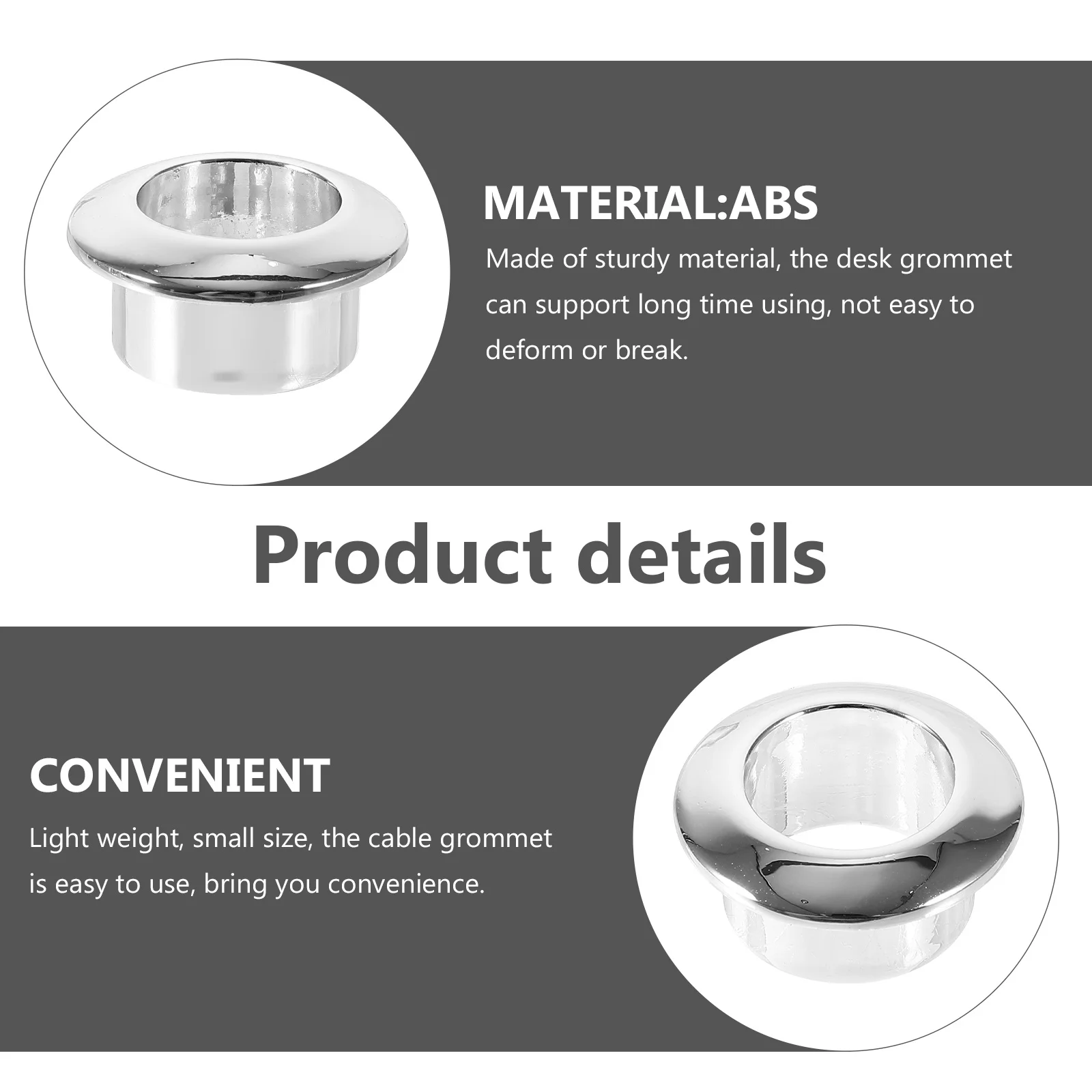 10 قطعة حلقات كابل الكمبيوتر منظم للأسلاك مكتب سلك ثقب يغطي ثقب الكابل يغطي الحبل المنظم مكتب الحلقات