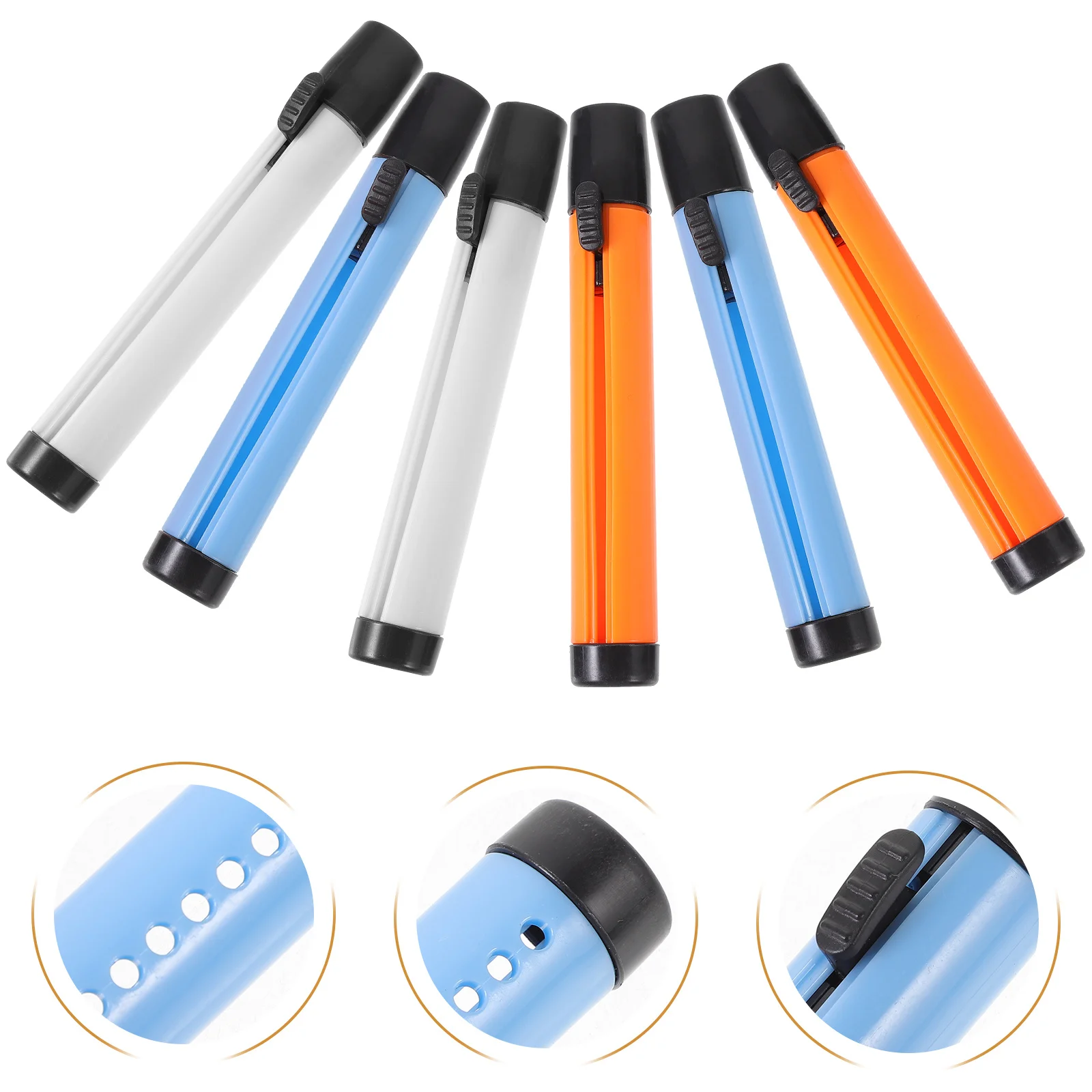 6 pezzi di supporto colorato eco-clip per insegnare il supporto per bambini clip in plastica set di stoccaggio per gesso gesso per bambini