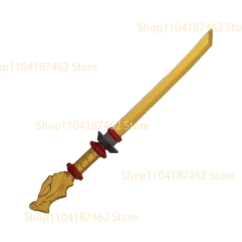 Elemental Anime Cartoon Bausteine Figur Schwert Katana Axt Umhang Modelle Zubehör Zusammenbau Mini-Bausteine Spielzeug Geschenk für Kinder H30