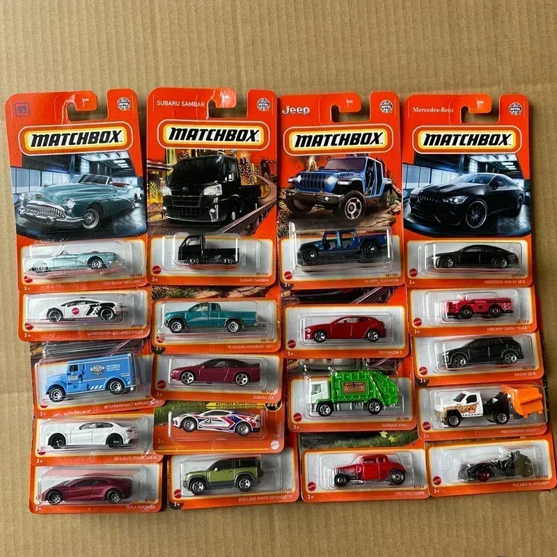 Original Matchbox Car 1/64 Diecast 70years Model Y Tesla Roadster Audi E-Tron Honda E Vehicles Toys for Boys Collection Kid Gift