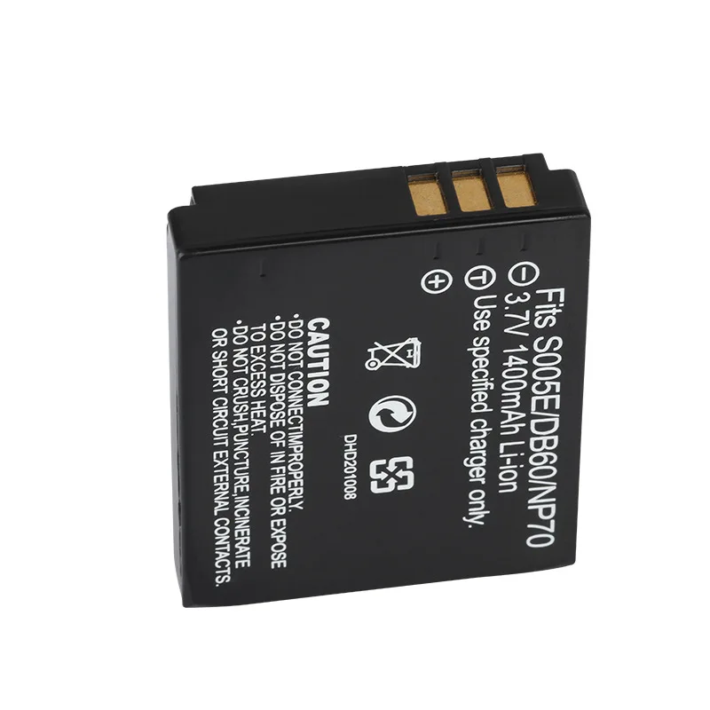 1400MAh 3.7V untuk Baterai CGA-S005 DMW-BCC12FNP-70 Baterai Lithium Kamera Isi Ulang Kapasitas Besar