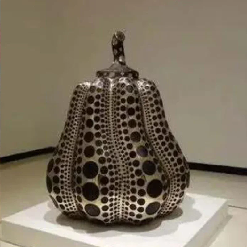 

FRP Polka Dot Pumpkin Sculpture