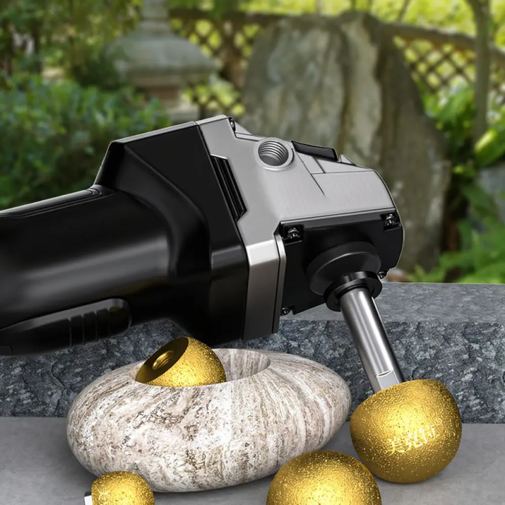 Professional Brazed Grinding Tool For Stone Shaping Arc Polisher Bit For Pebble Flower Pot Inner Surface Cleaning