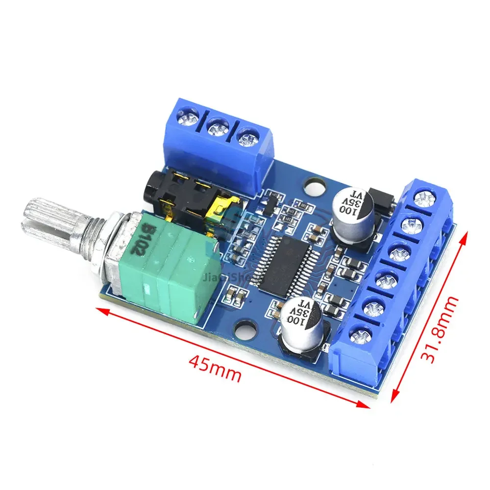 DY-AP3015 DC 8-24V 30W * 2 Class D Dual Channel High Power Stereo Digital Amplifier Board with Adjustable Volume Potentiometer