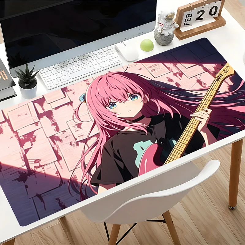 Mouse Pad B-bocchi The R-rock Cute Anime Desk Mat xxl Gaming Mouse Pad Pc Accessories Computer Mouse Pad Gamer Extended Mousepad