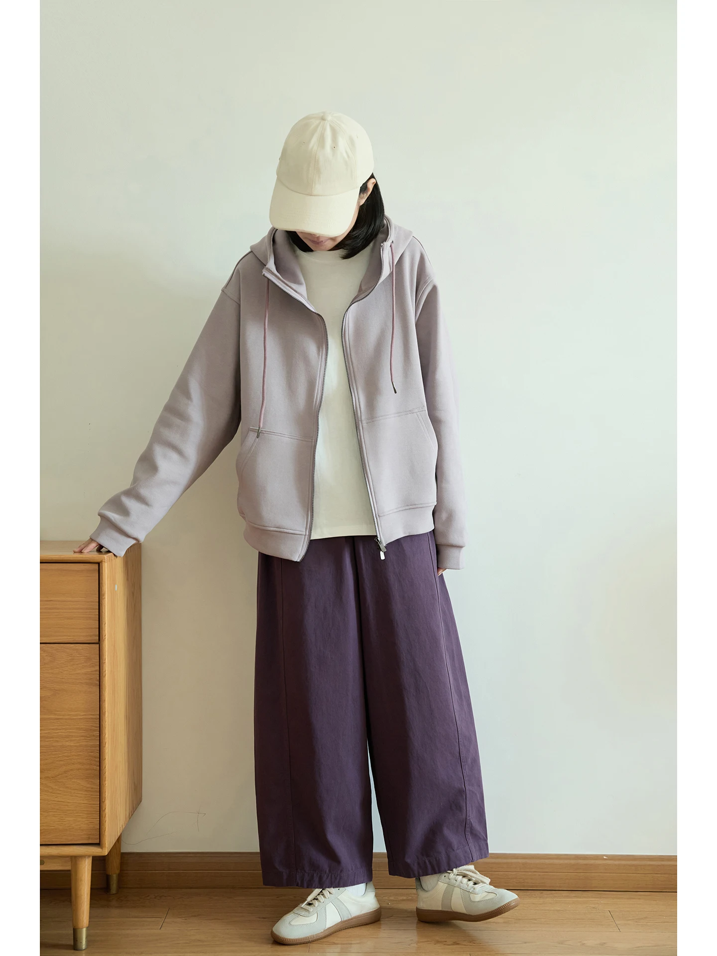 

Худи на молнии Chui Zipper Hoodie Pure Color Spring Essential, женская повседневная удобная хлопковая куртка с капюшоном и длинными рукавами