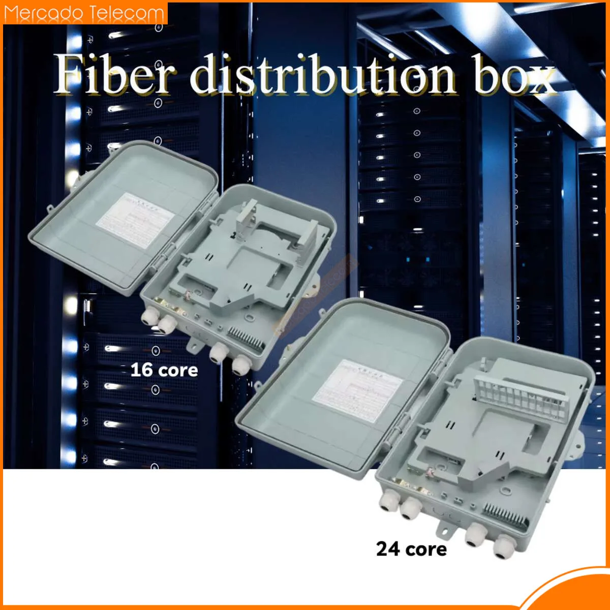 Fiber Optical Wall Distribution Box, 24 Ports Nap Box, ISP, ODN, 24 Core, 1x16, FTTX FAT, CTO, FTTH Fiber Optic Box, Customized