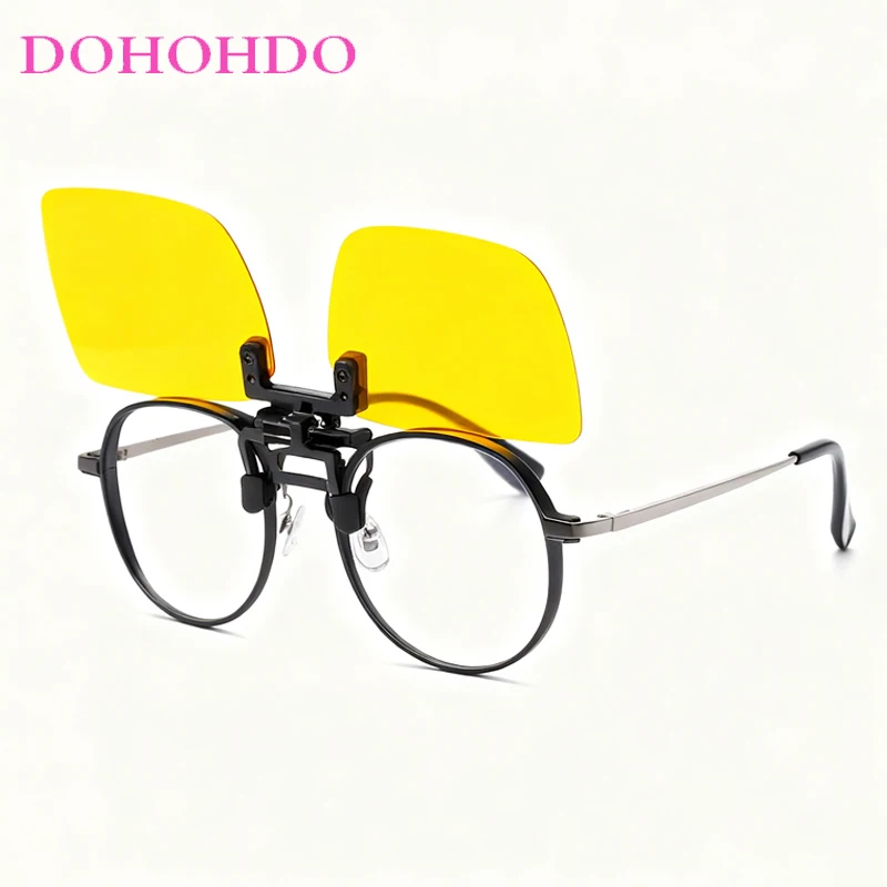 

New Fashion Designer Polarized Women Glasses Night Vision Clip-On Sunglasses Men Outdoor Sports Driving Anti-Glare Goggles UV400