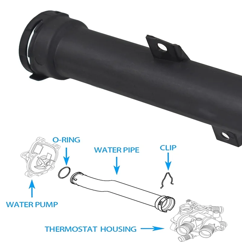 A44F-أنابيب مضخة مياه التبريد التلقائي لسيارات BMW ميني كوبر R56 R57 R58 R59 11537589713 11537541845