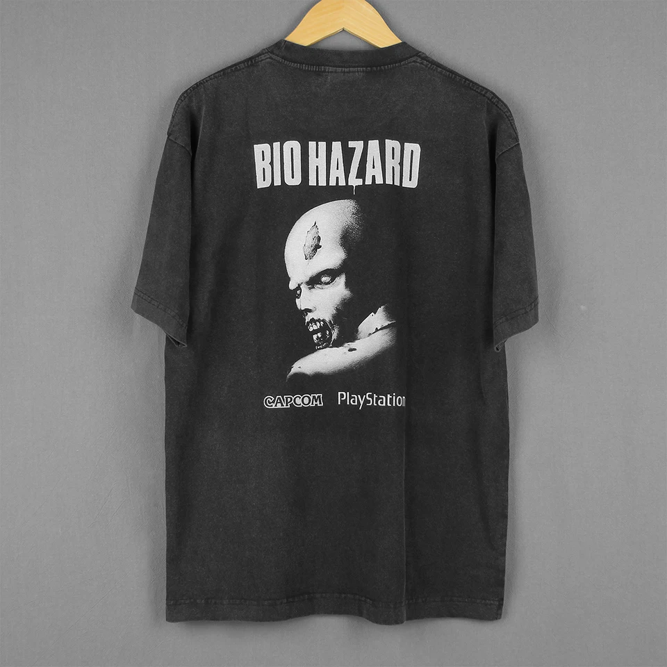 Biohazard T-Shirt Men's Cotton Short Sleeve Casual Tee