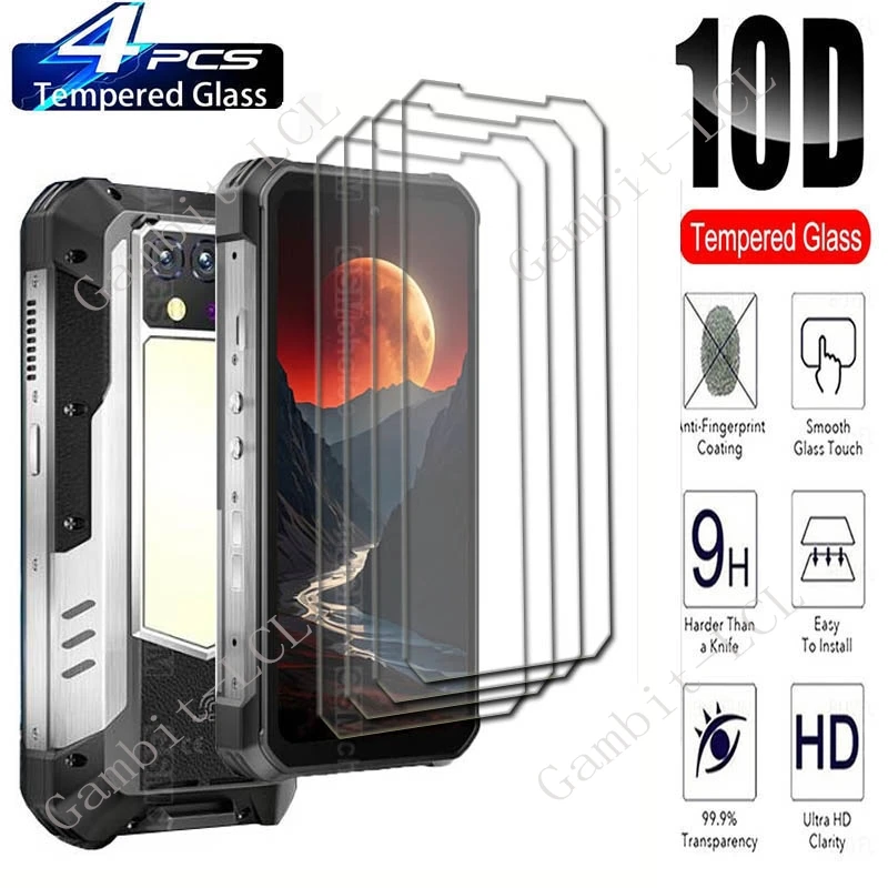 4PCS For Oukitel WP100 Titan Screen Protective Tempered Glass ON OukitelWP100Titan WP100Titan 6.8" Protector Cover Film