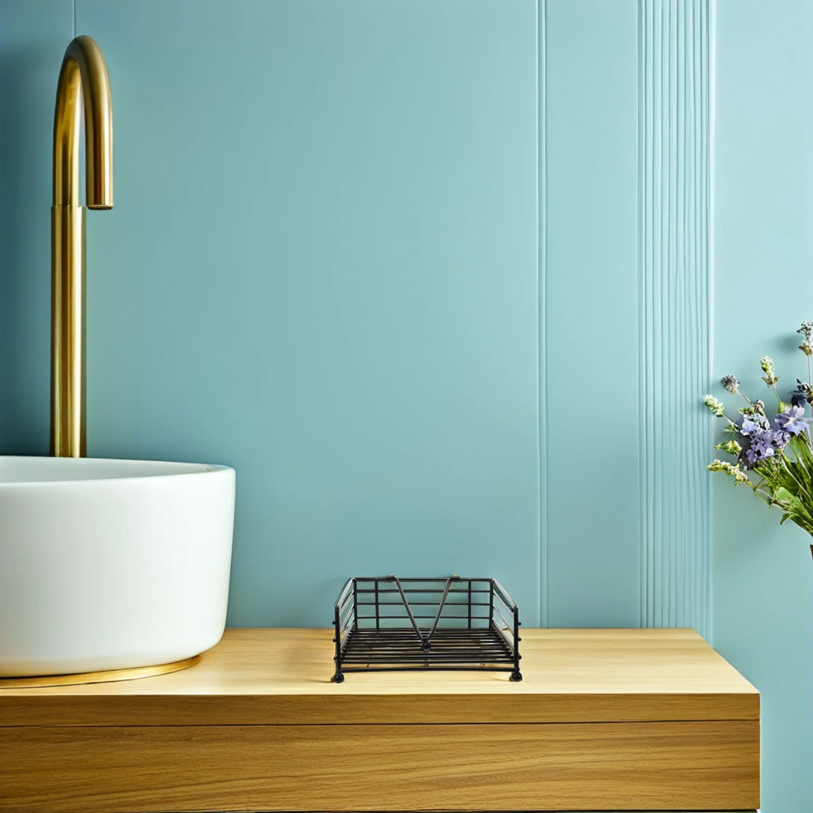 

2 Pcs Napkin Holder Paper Towel Restaurant Tissue Guest Standing Dispenser Decorative Iron Unique