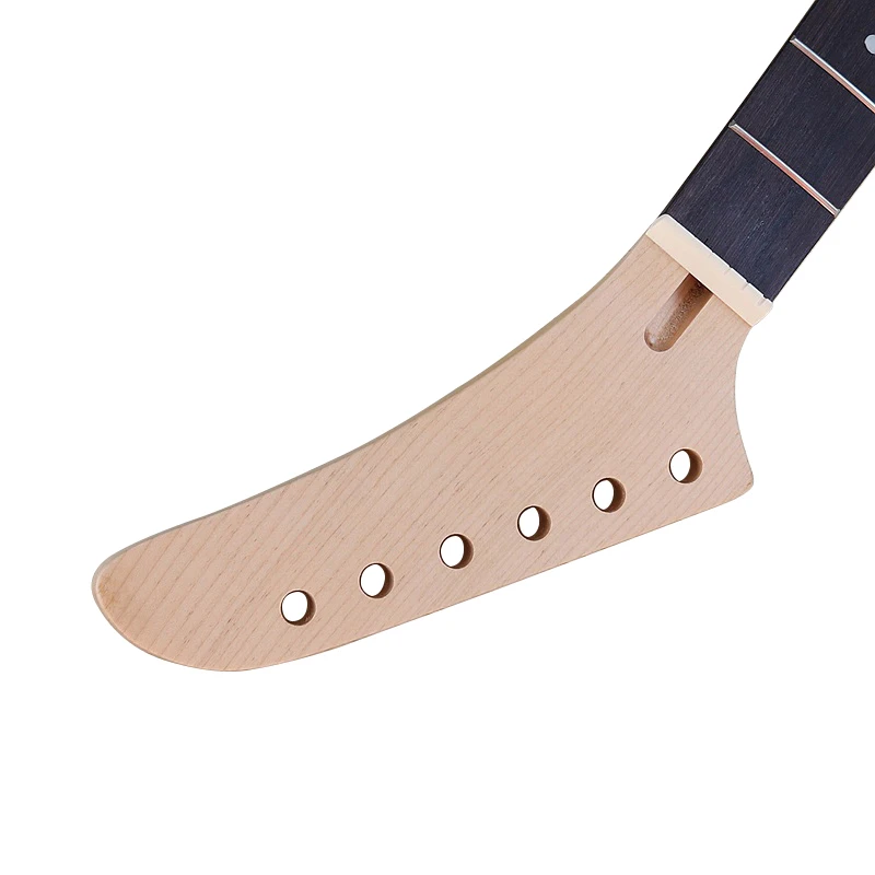 T Shape Electric Guitar Neck 6 String Canada Maple T Neck 24 Frets Black Color Matte Finish Guitar Neck For Electric Guitar