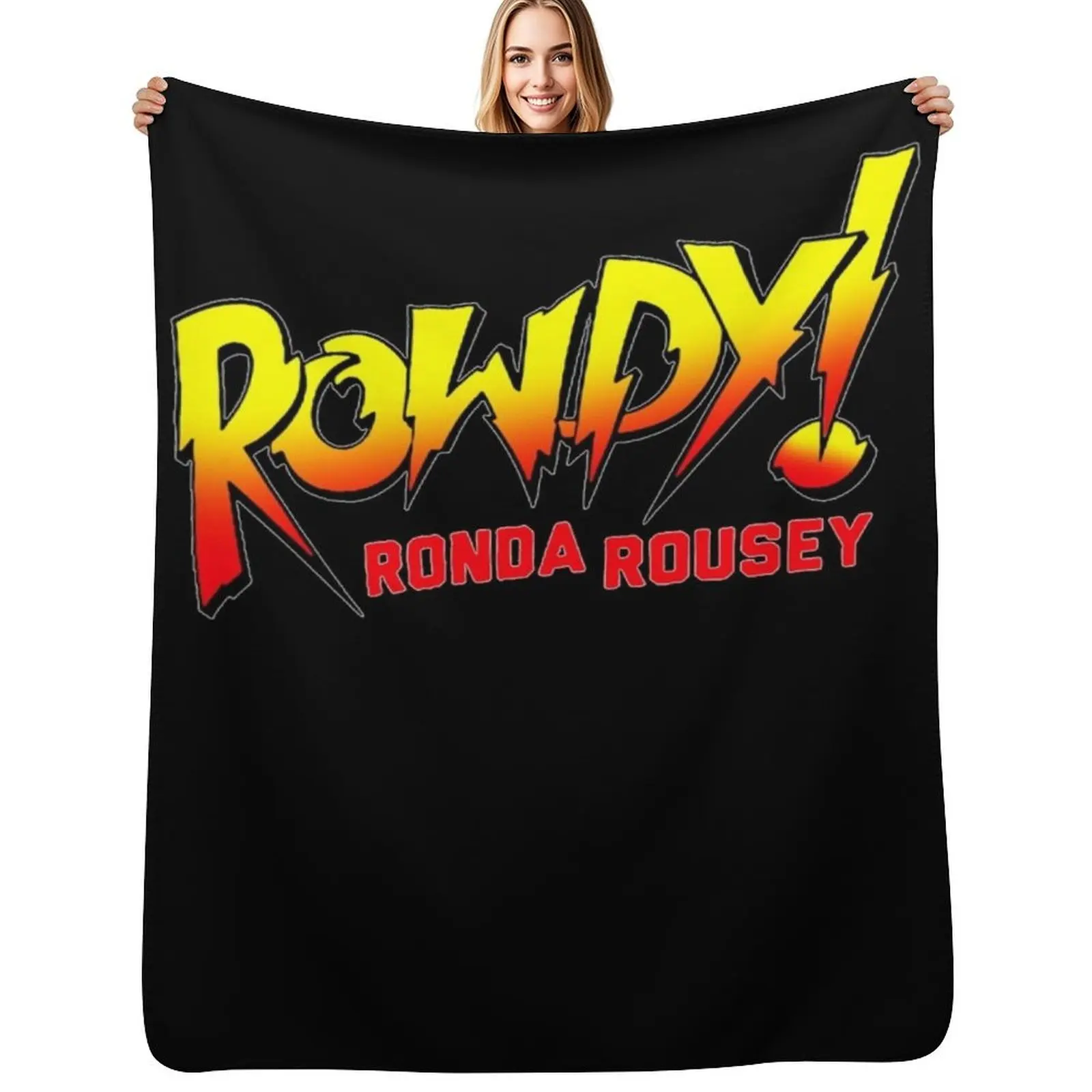 

Ronda Rousey Merch Rowdy Ronda Rousey Throw Blanket Cozy Throw Blanket Birthday Gift for Him Her