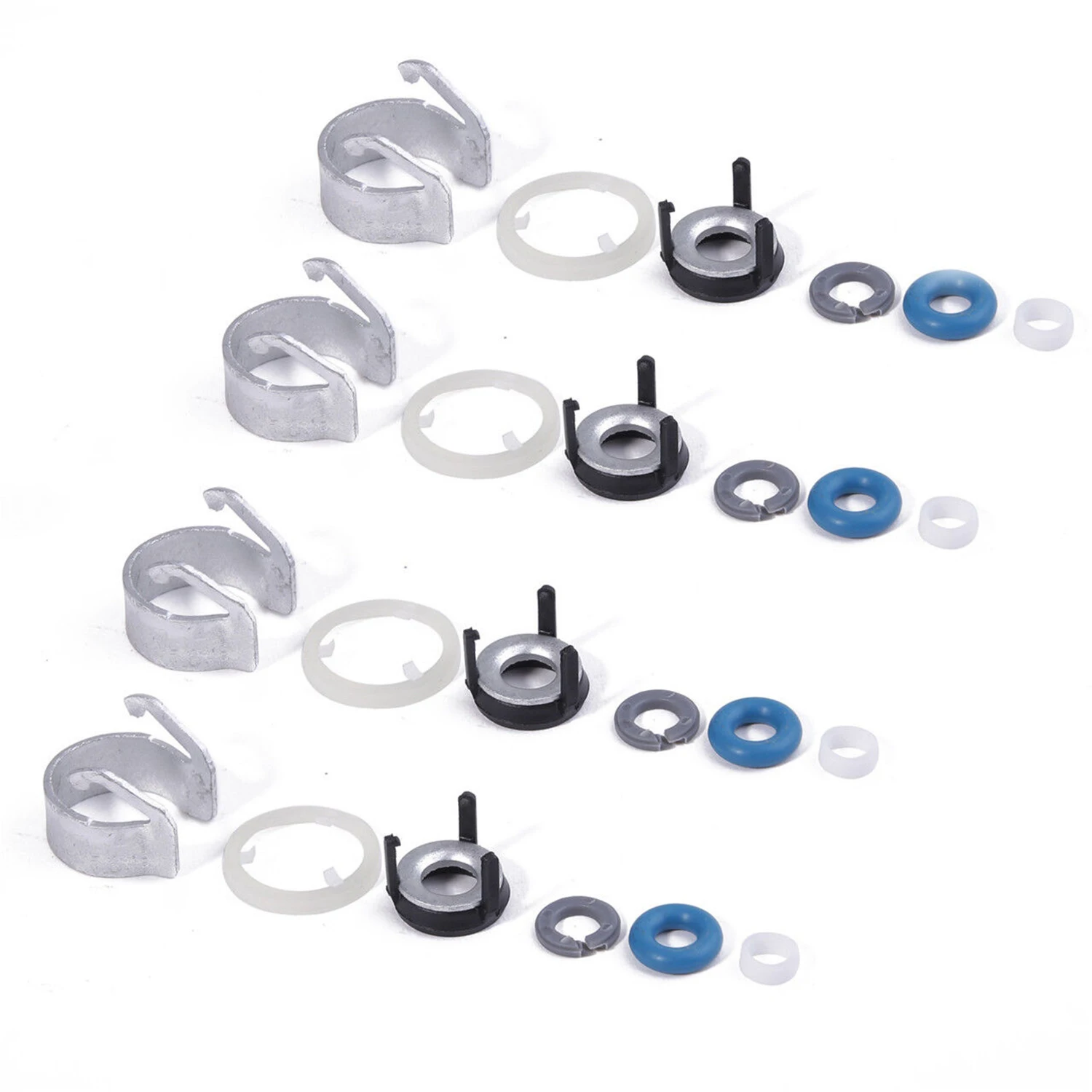 4pcs Fuel Injector O-ring Seal Kit For A4 Q5 CC 1.8 2.0 06H998907A