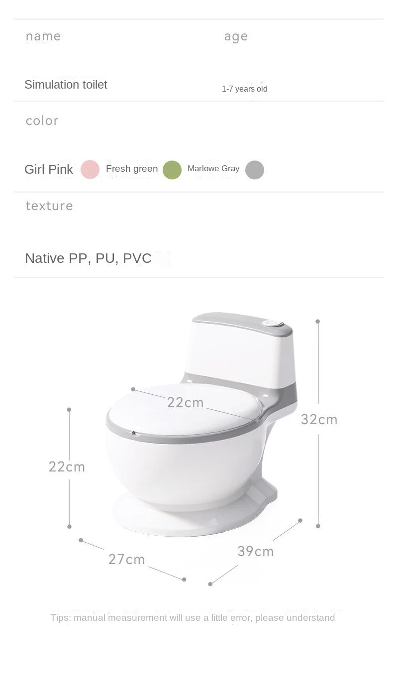 Portable Potty Toilet Seat for Children, Cartoon Pots, Bedpan, Comfortable Backrest, Baby Pot