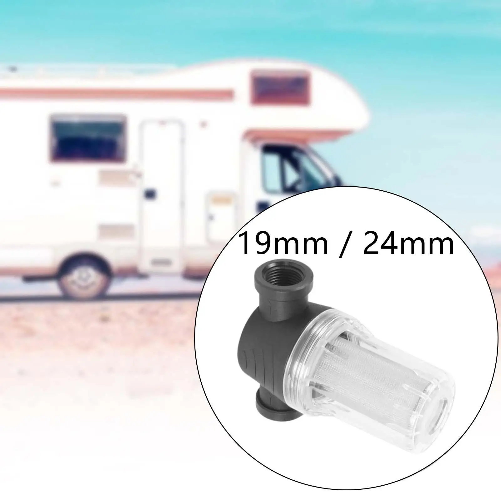 Фильтр водяного насоса для автодома, фильтр отсадного шланга для садового шланга, многоразовый, 40 меш, фильтр от осадка вниз