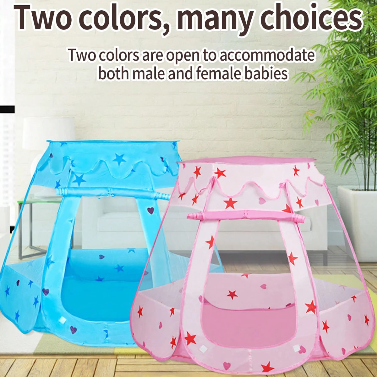 Tente d'intérieur et d'extérieur pliable pour enfants, maison de jeu, maison de princesse de rêve, ceinture pour enfants et filles