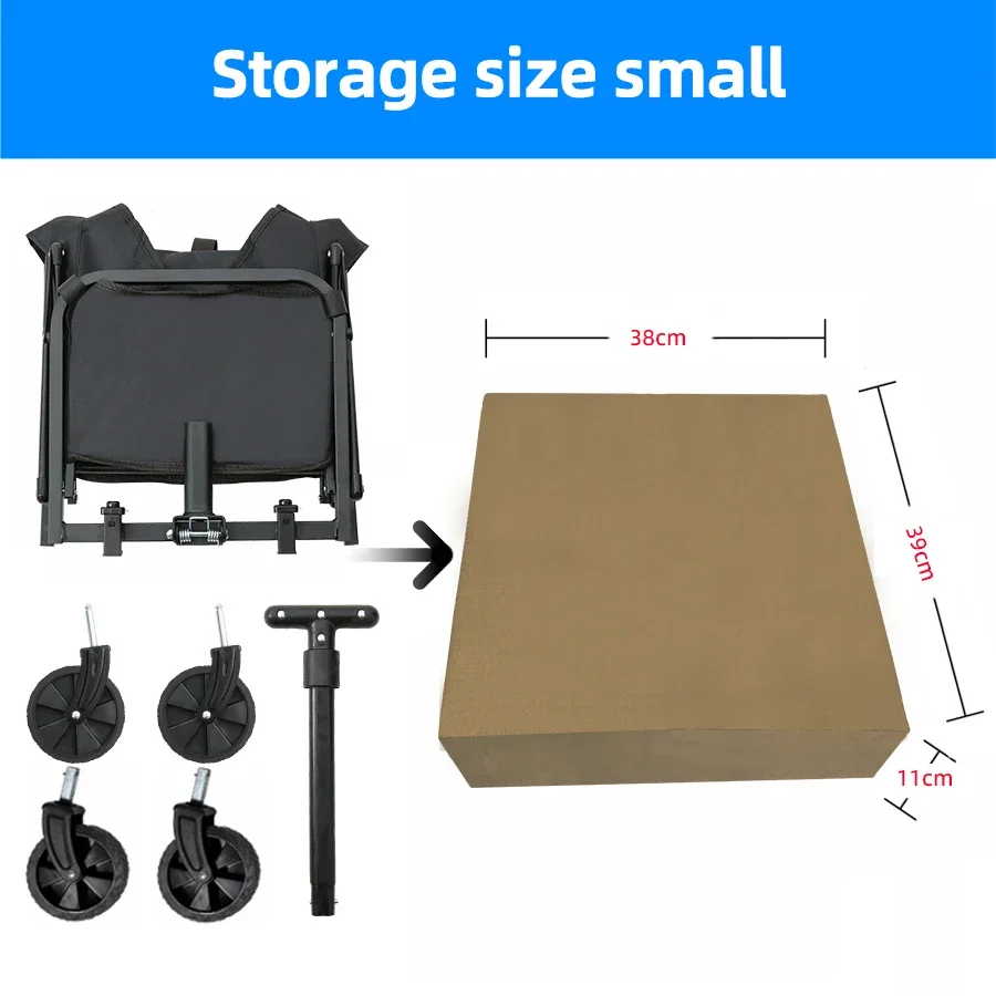 2026 Detachable Collapsible Folding Utility Beach Wagon Outdoor Portable Camping Trolley  Heavy Duty Large Capacity Wagon Cart