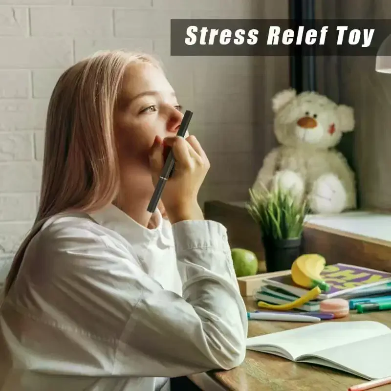 EDC フィジェットスピナー フィジェットおもちゃ ストレス解消 大人用 磁気金属 カーボンファイバー 3セクションスティック 回転式 クリエイティブギフト