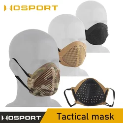 Tactical shooting mask MSK1 silicone mask foldable protective half face mask for shooting training, outdoor hunting