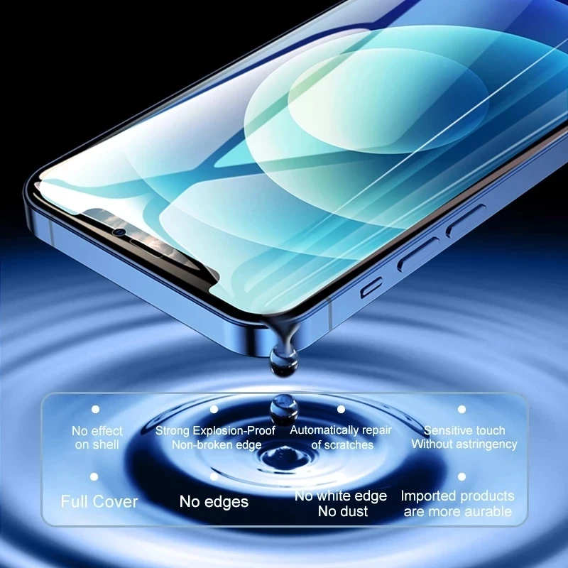 3Pcs Soft Hydrogel Film For iPhone 15 14 13 12 11 Pro Max XS XR X 7 8 15 Plus Protective Silicone TPU Screen Protector Not Glass