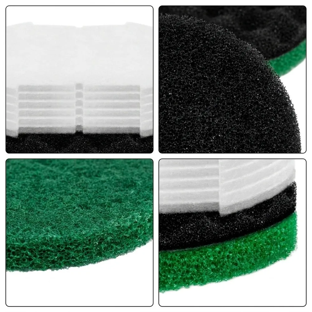 Filter Kit for Inpond 5-In-1 600 and Inpond 6-In-1 900 Pond Systems Including Polymer Wool Cartridge Set and Foam Filter Inserts