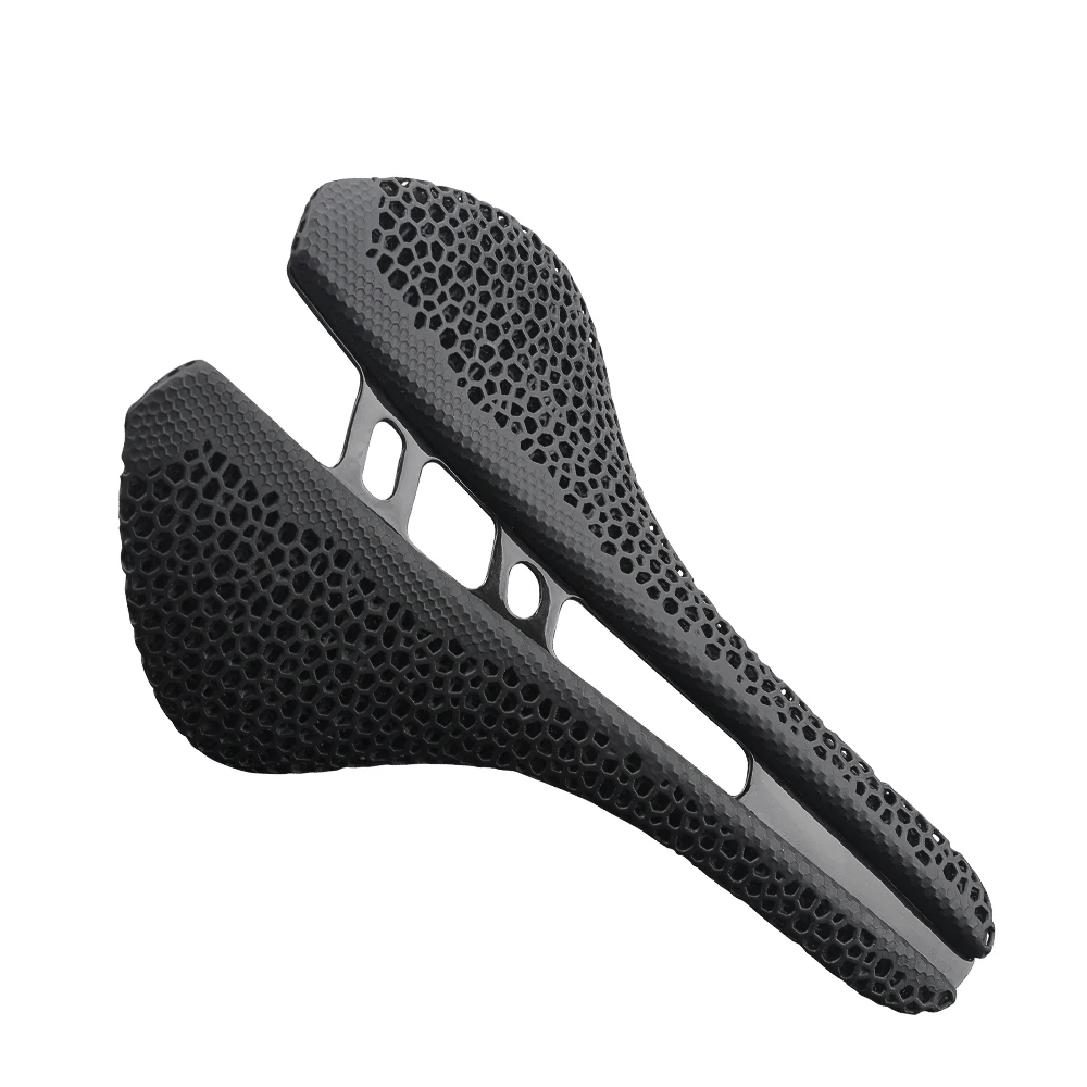 ثلاثية الأبعاد مطبوعة دراجة السرج MTB الطريق دراجة وسادة T800 الكربون مقعد جوفاء مريحة للتنفس مقعد الحصى الدراجات الملحقات #1