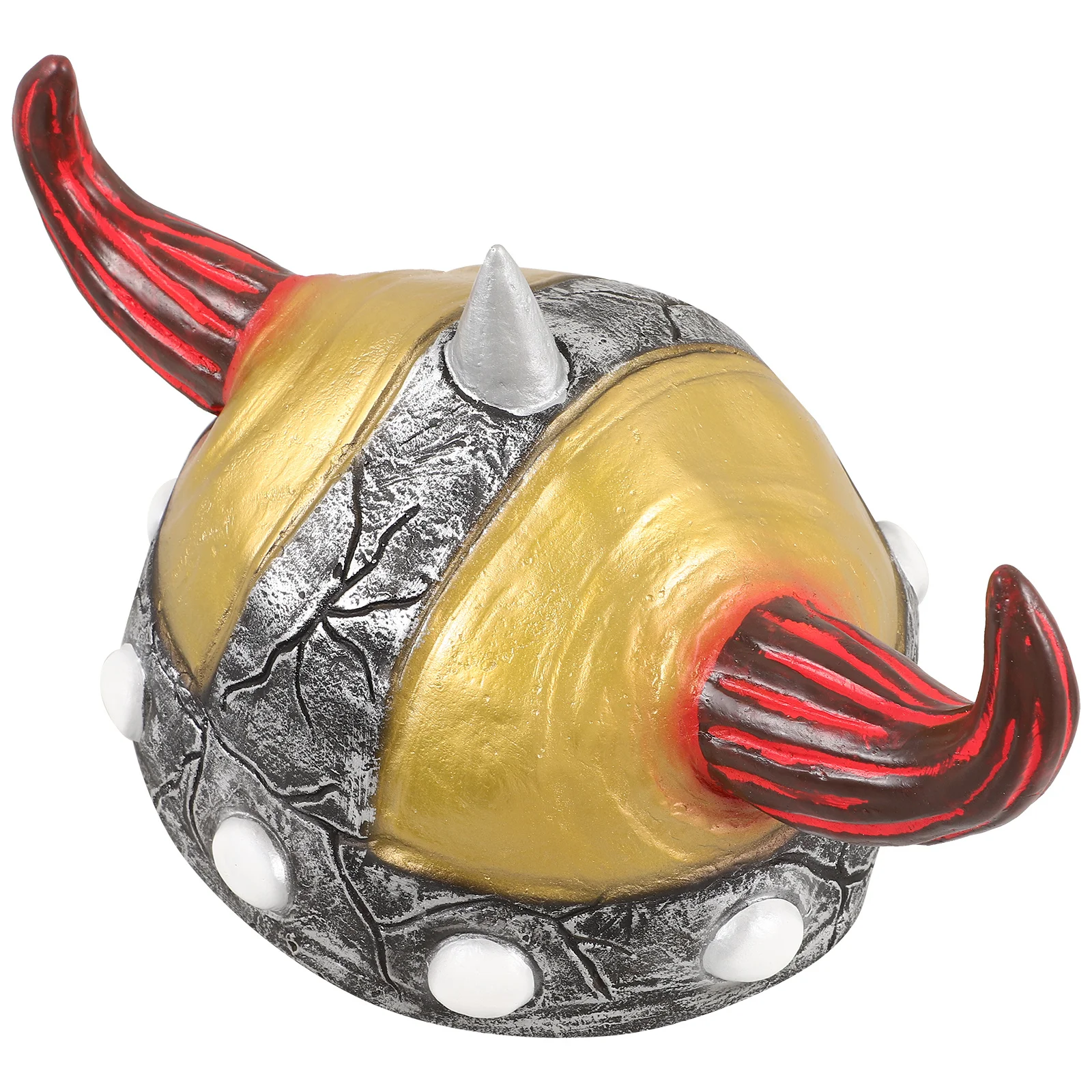 Cappello in corno di bue Cappello vichingo in lattice per la festa di Halloween Cosplay Foto Prop Gioco di ruolo Accessorio per decorazioni Spettacolo di carnevale