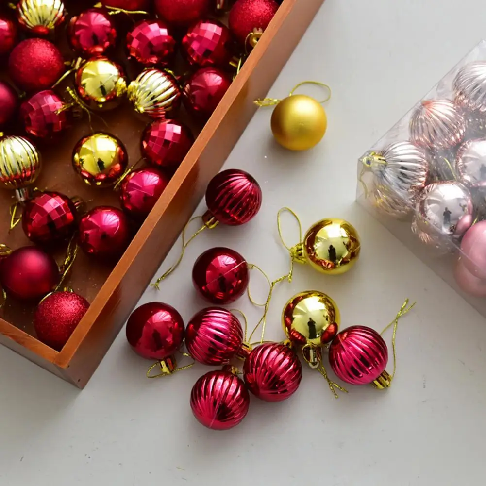 36Pcs 3CM Christmas Balls Christmas Tree Decoration Pendant for Home Party Decor 2026 New Year Navidad Gifts Ornaments Accessory image 4