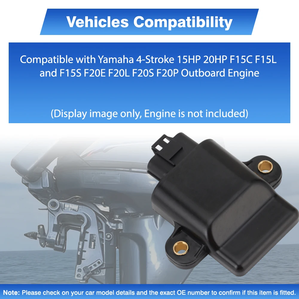 

Motorcycle CDI Ignition Module For Yamaha 4-Stroke 15HP 20HP F15C F15L F15S F20E F20L F20S F20P Outboard Engine 6AH-85540-00