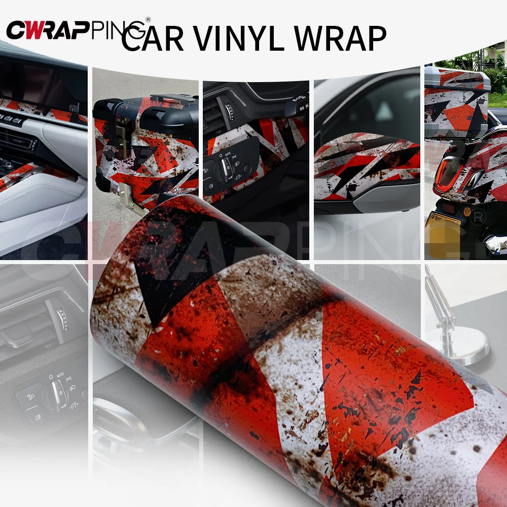 

Rust Texture Motorcycle Accessories Waterproof Vehicle Decoration DIY Motorcycle Adhesive Vinyl Car Wrap Self-Adhesive Auto Film