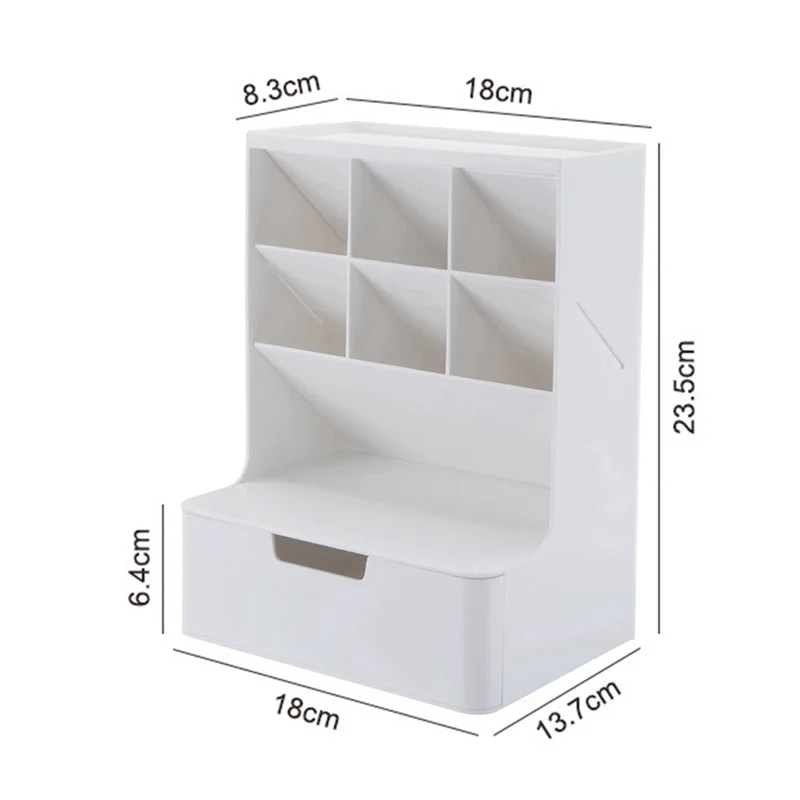 Multifunctional Pen Holder Storage Box Drawer Multi-Layer Dustproof Desktop Office Supplies Storage Box