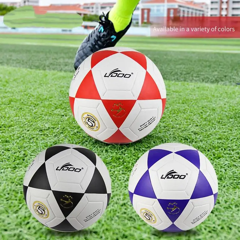 

Футбольный мяч, размер 5, тренировочные соревнования по начальной средней школы, взрывозащищенный футбольный бесшовный клейкий футбол