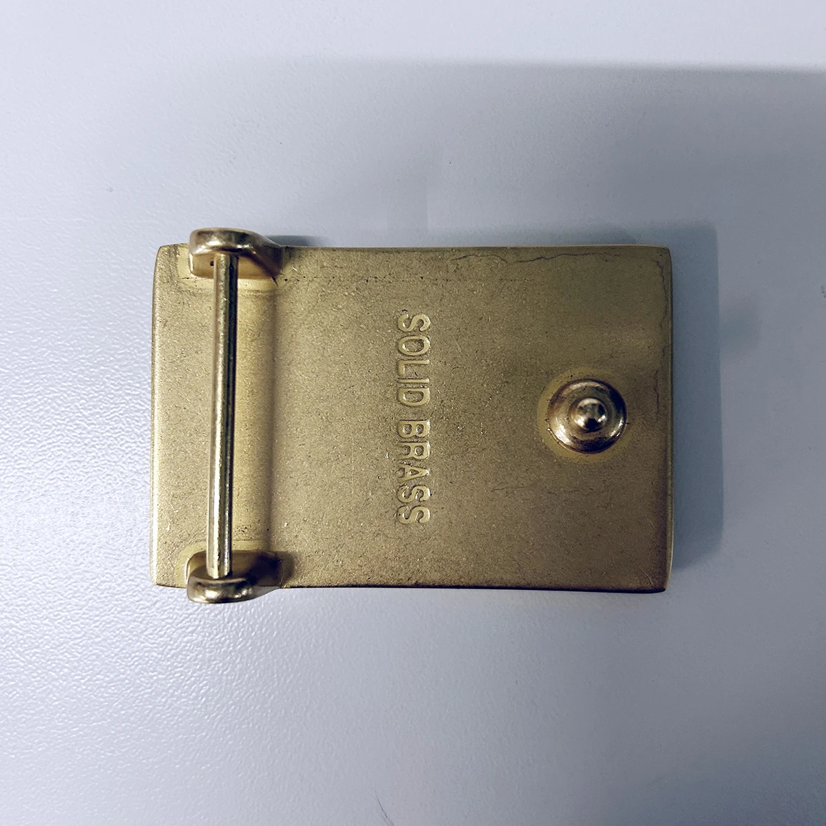 Solid Brass Rectangle Blank Custom Belt Buckle BUCKLE-BS019