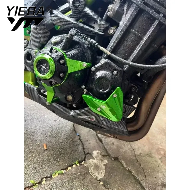 لكاواساكي Z900 Z1000 ABS دراجة نارية اكسسوارات الألومنيوم غطاء حماية المحرك تحطم حامي هدية الحرس المتزلجون Z 900 1000