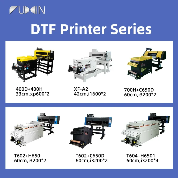 DTF Printer 60CM Dual I3200/I1600/XP600 Heads Tshirt DTF Transfer All in One 24inch DTF Printer