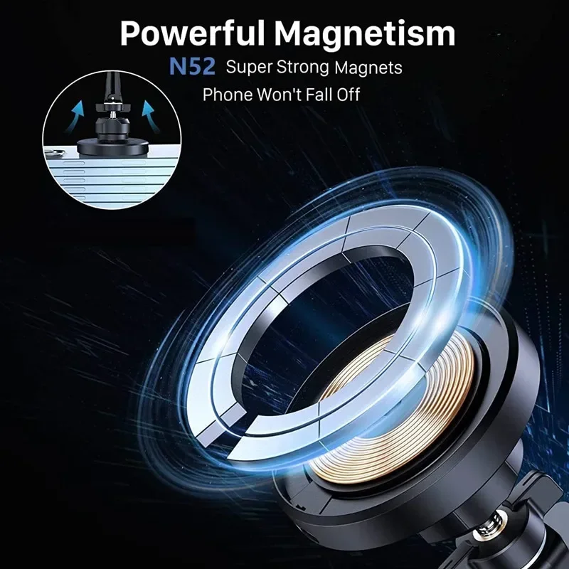 30W Magnetic Car Wireless Charger Phone Holder Stand for iPhone 15 14 13 12 Pro Max Samsung Car Mount Fast Charging Dock Station image 4